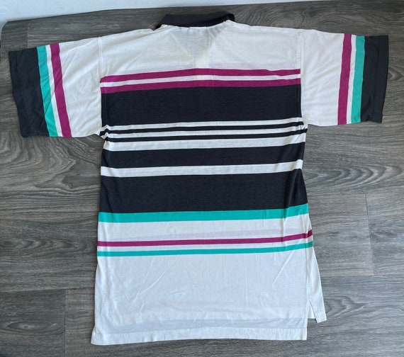 Givenchy Polo Shirt 90's Vintage Activewear Sport Striped Collared