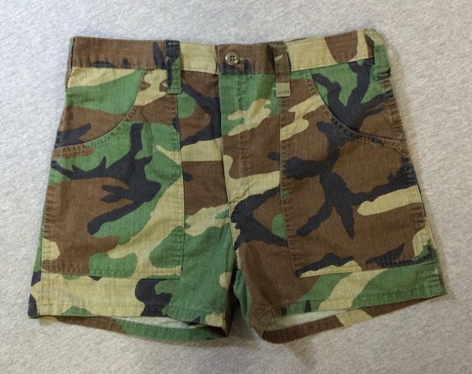 CAMO Shorts 70's Vintage/ Camouflage Army Board Shorts - Etsy