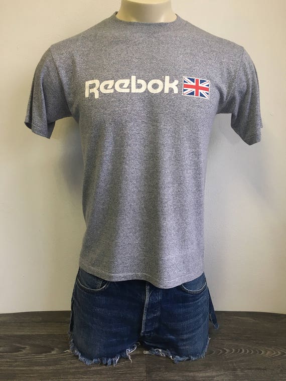 Reebok Tshirt Heather 80s Vtg Soft and Thin 50/50 