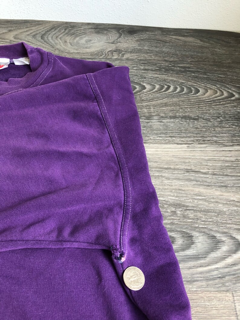 NIKE felpa Vintage degli anni ' 90 grigio Tag Big Logo Swoosh cucito maglia viola manica lunga caldo USA X Large NIKE felpa Vintage degli anni ' 90 grigio Tag Big Logo Swoosh cucito maglia viola manica lunga caldo USA X Large