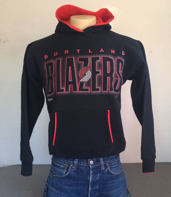 BLAZERS Hoodie 90's Vintage/ Portland Trail Rip C… - image 7