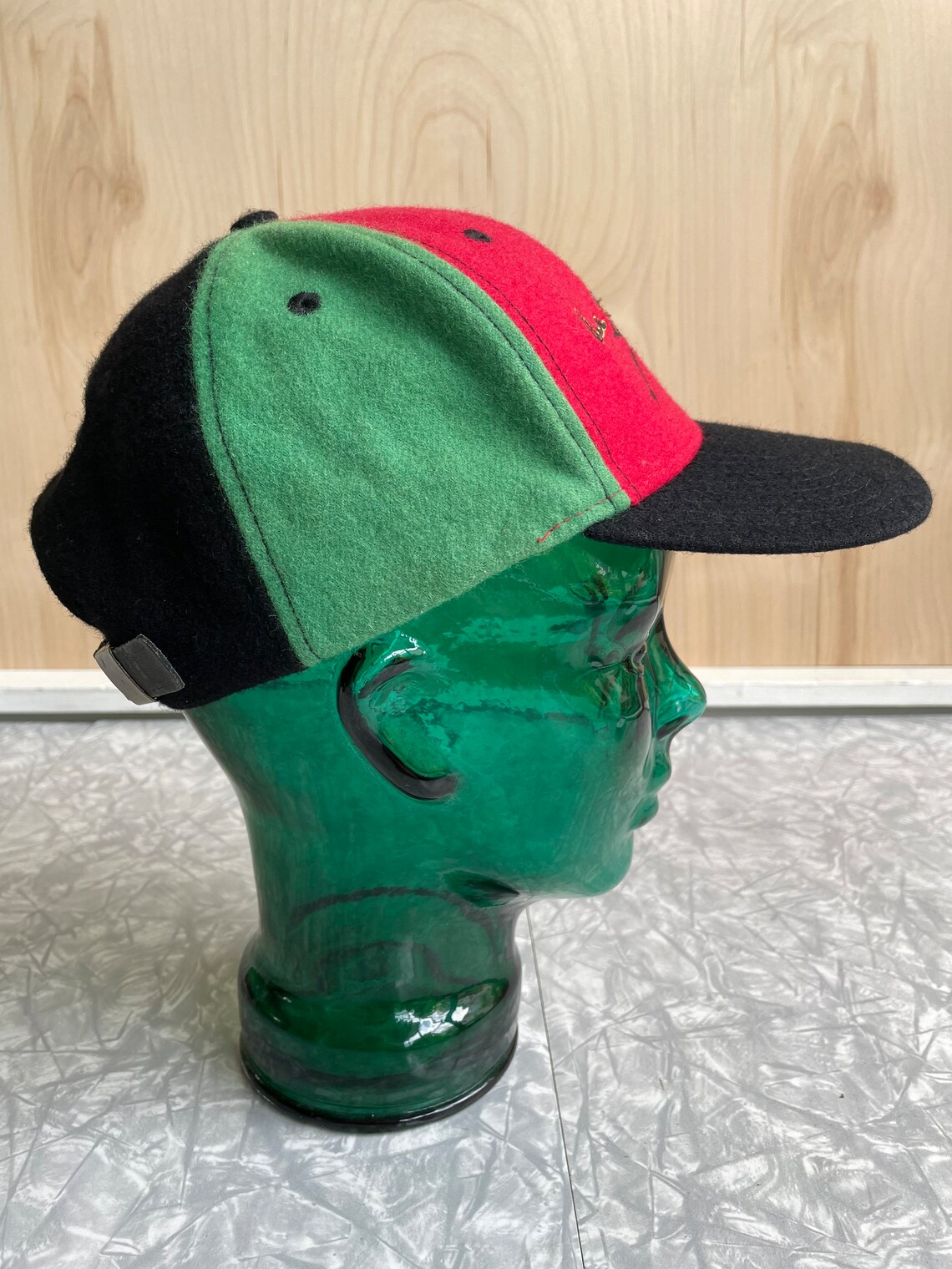 Nike Air Jordan Hat Rare Vintage 90s Leather Strapback Etsy