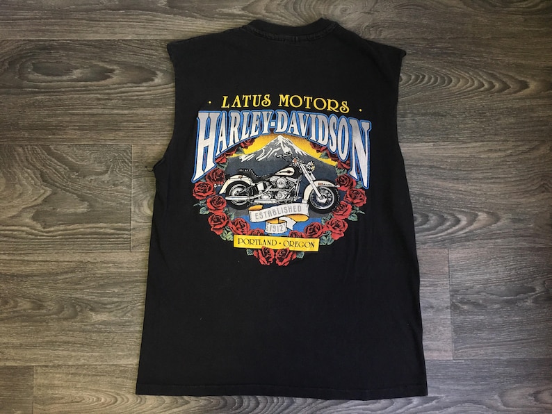 Harley Davidson Portland >> Harley Davidson Shirt 1992 Vintage 90 S R K Stratman Shirt Portland Panhead Roses Diy Sleeves Collectors Motorcycle Biker Black Usa Medium Harley Davidson Portland >> Harley Davidson Shirt 1992 Vintage 90 S R K Stratman Shirt Portland Panhead Roses Diy Sleeves Collectors Motorcycle Biker Black Usa Medium