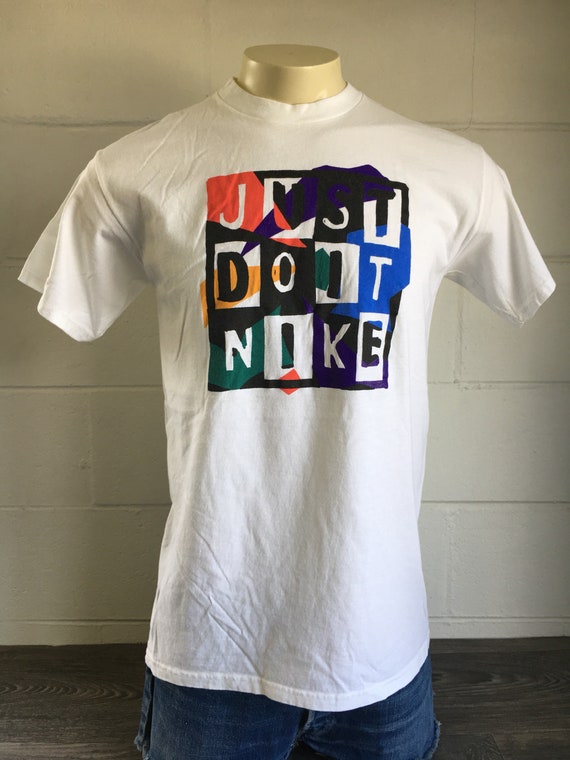 Just Do It Shirt 90's Vintage/ Block Print - Etsy Singapore