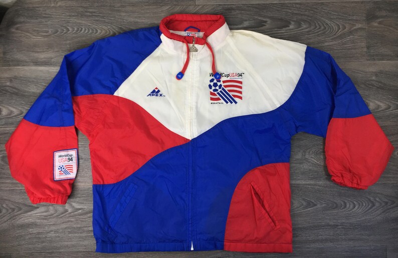 World Cup WINDBREAKER Apex Jacket 1994 90's Vintage Warm | Etsy