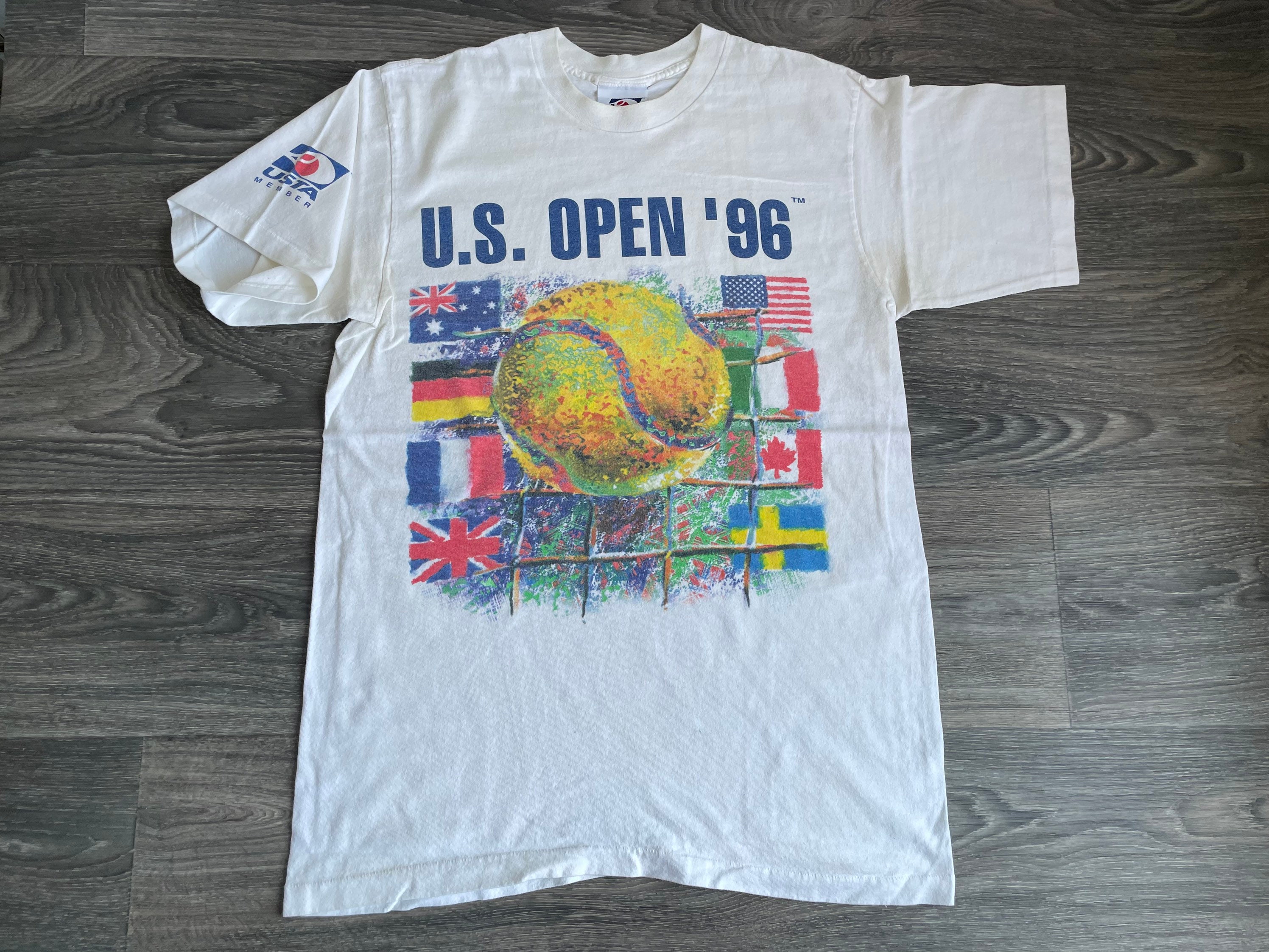 ウェア 1996 US OPEN tennis T shirt size L 1996 US Open Tennis Tournament T-Shirt - L — Mag Street Vintage