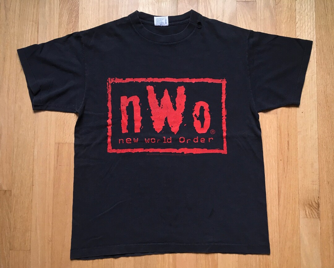 NWO New World Order Shirt 1998 Vtg No Mercy WWF Wrestling