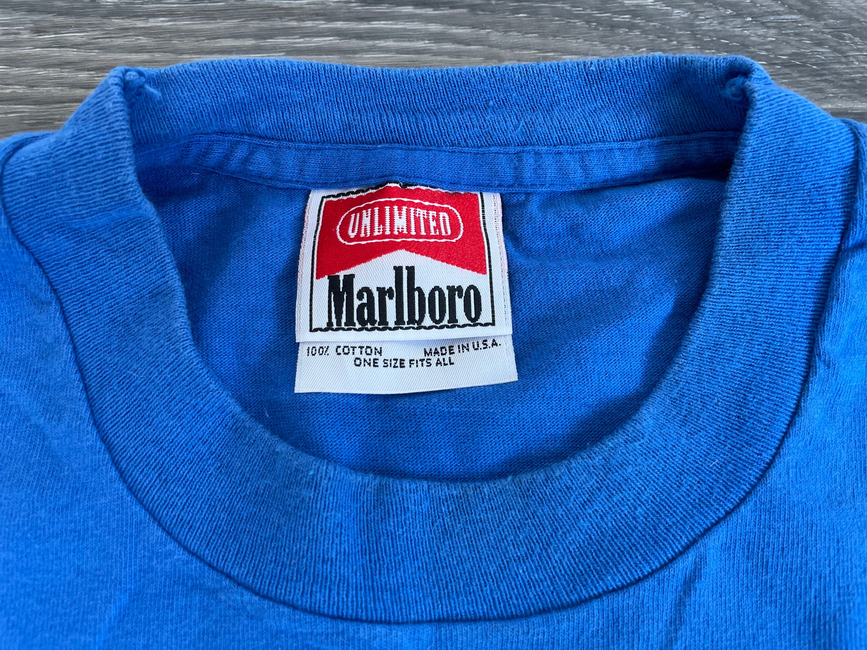 MARLBORO Shirt 90's Vintage Unlimited Pocket Dock Tshirt | Etsy