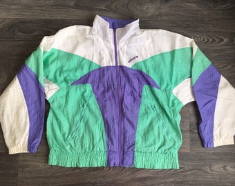 Vintage ADIDAS Jacket 90s Trefoil White 