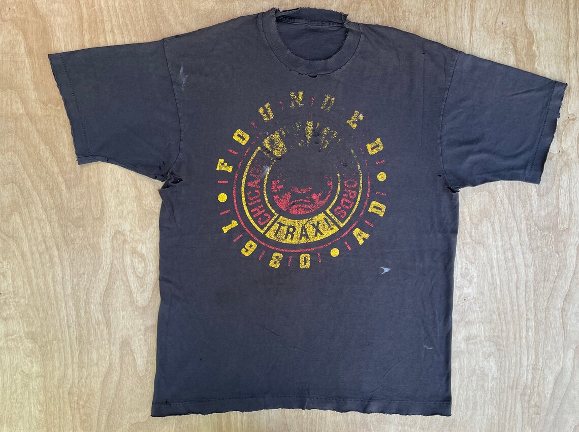 Wax Trax Records Shirt 90s Vintage Distressed Chicago Punk New - Etsy