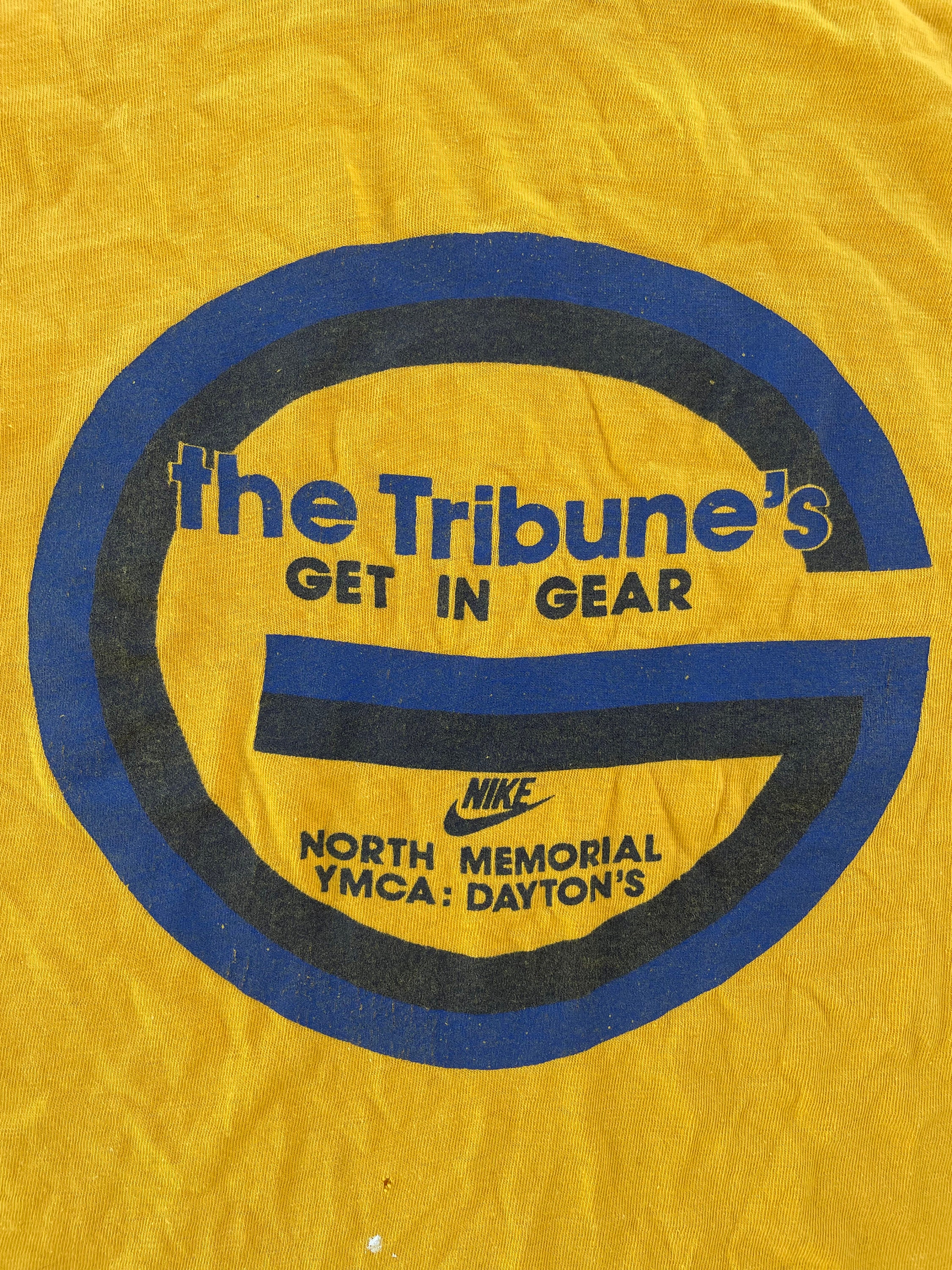 Nike Pinwheel Tag Shirt Nike T Vintage 70s Get in Gear Tribune