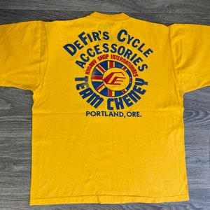 Team Cheney Shirt 90s Knobby Shop Internationals DeFir's Cycle Accessories Motocross Motorcycle Dirt Bike USA M/L