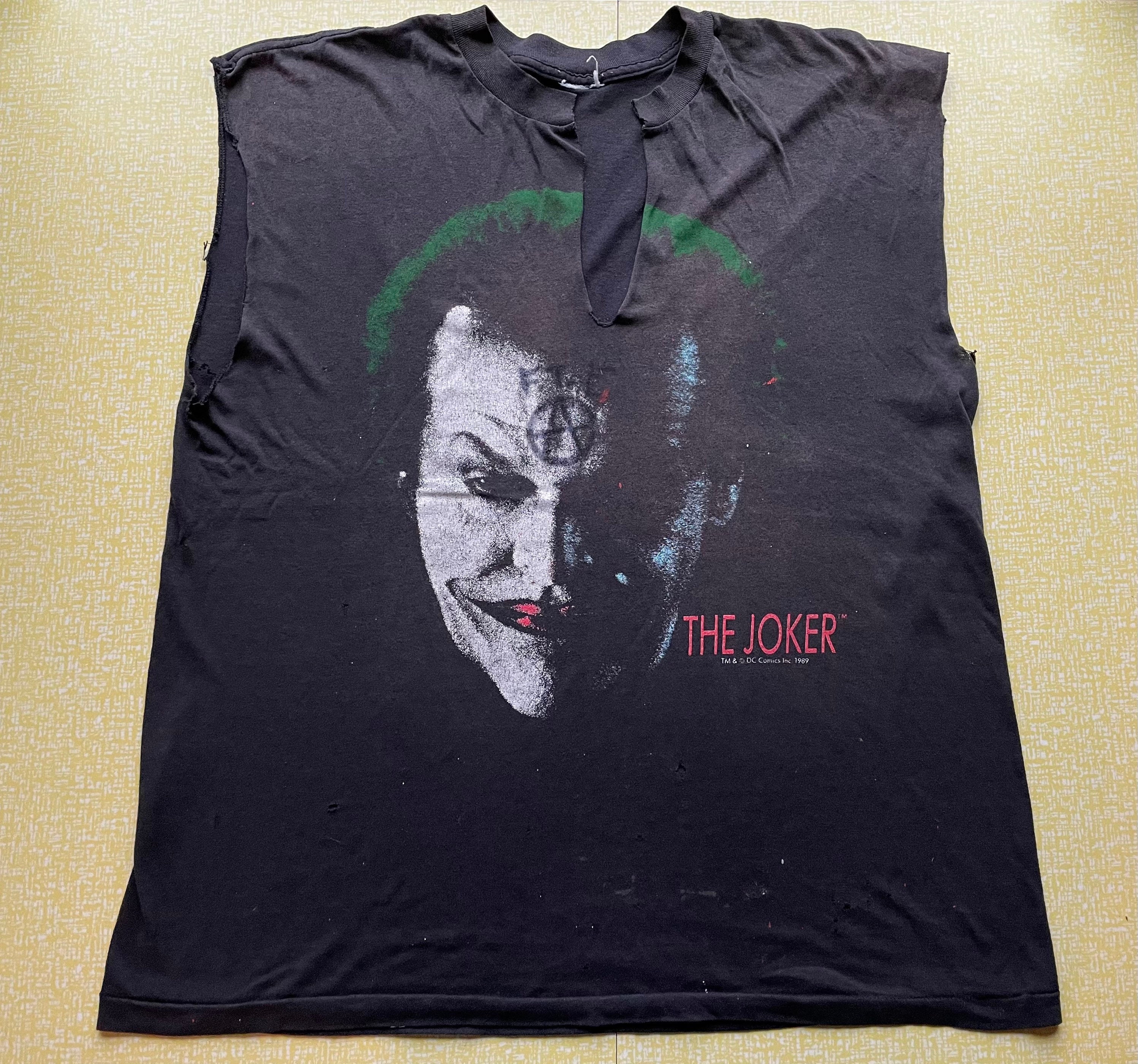 The Joker Shirt 1989 Vintage Jack Nicholson Single Stitch DC The Joker Shirt 1989 Vintage Jack Nicholson Single Stitch DC
