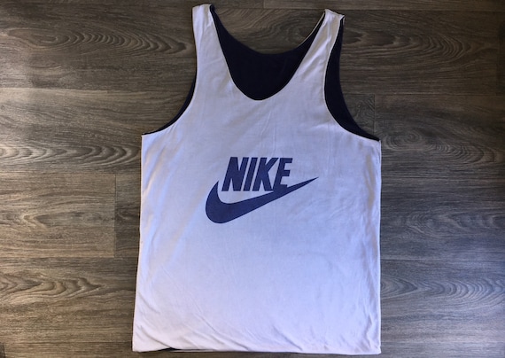 Nike Jersey Vintage 80s Reversible Basketball Shi… - image 1