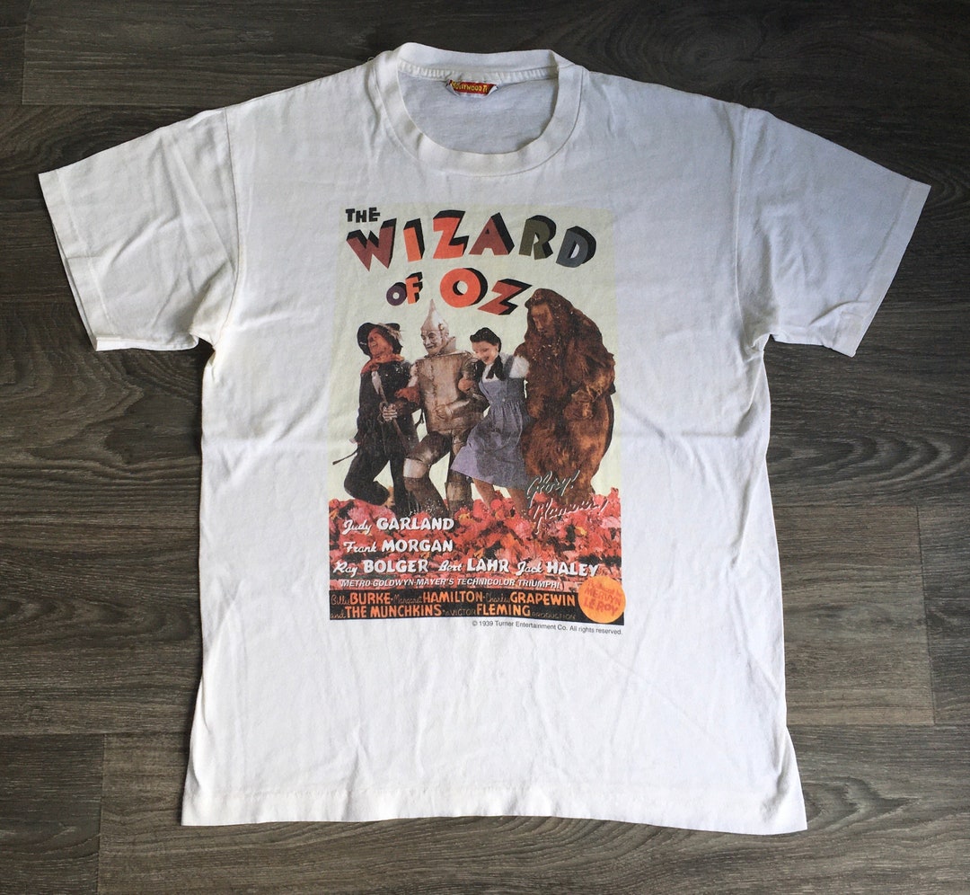 Wizard of Oz Shirt 90's Vtg Movie Poster Hollywood Tees Tshirt