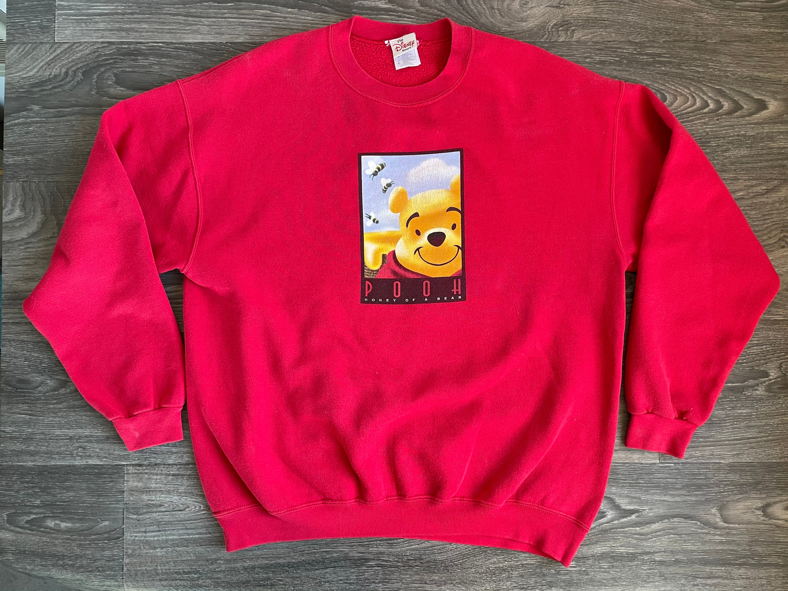 Winnie the Pooh Sweatshirt 90s Vintage Disney Bear Cartoon - Etsy Israel