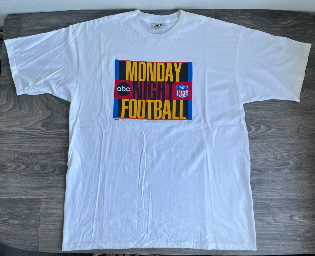 Monday Night Football Shirt 90s' Vintage Lee ABC NFL Tshirt Nutmeg