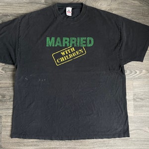 Vtg 1987 Married With Children T-shirt Black M 80s TV Show Vtg 1987 Married With Children T-shirt Black M 80s TV Show