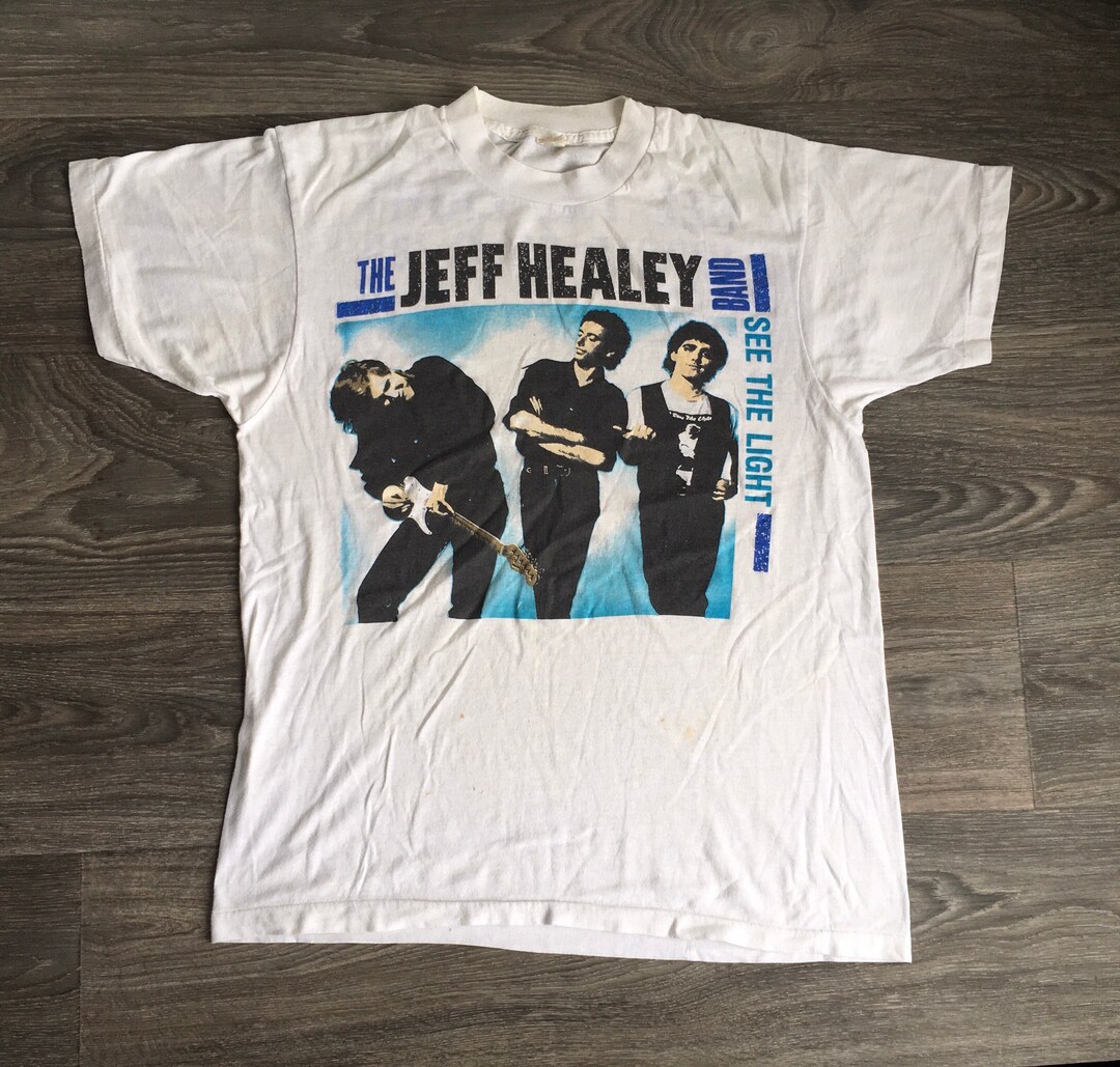 Jeff Healey Band Shirt 1989 See the Light Album Promo Vintage Tee