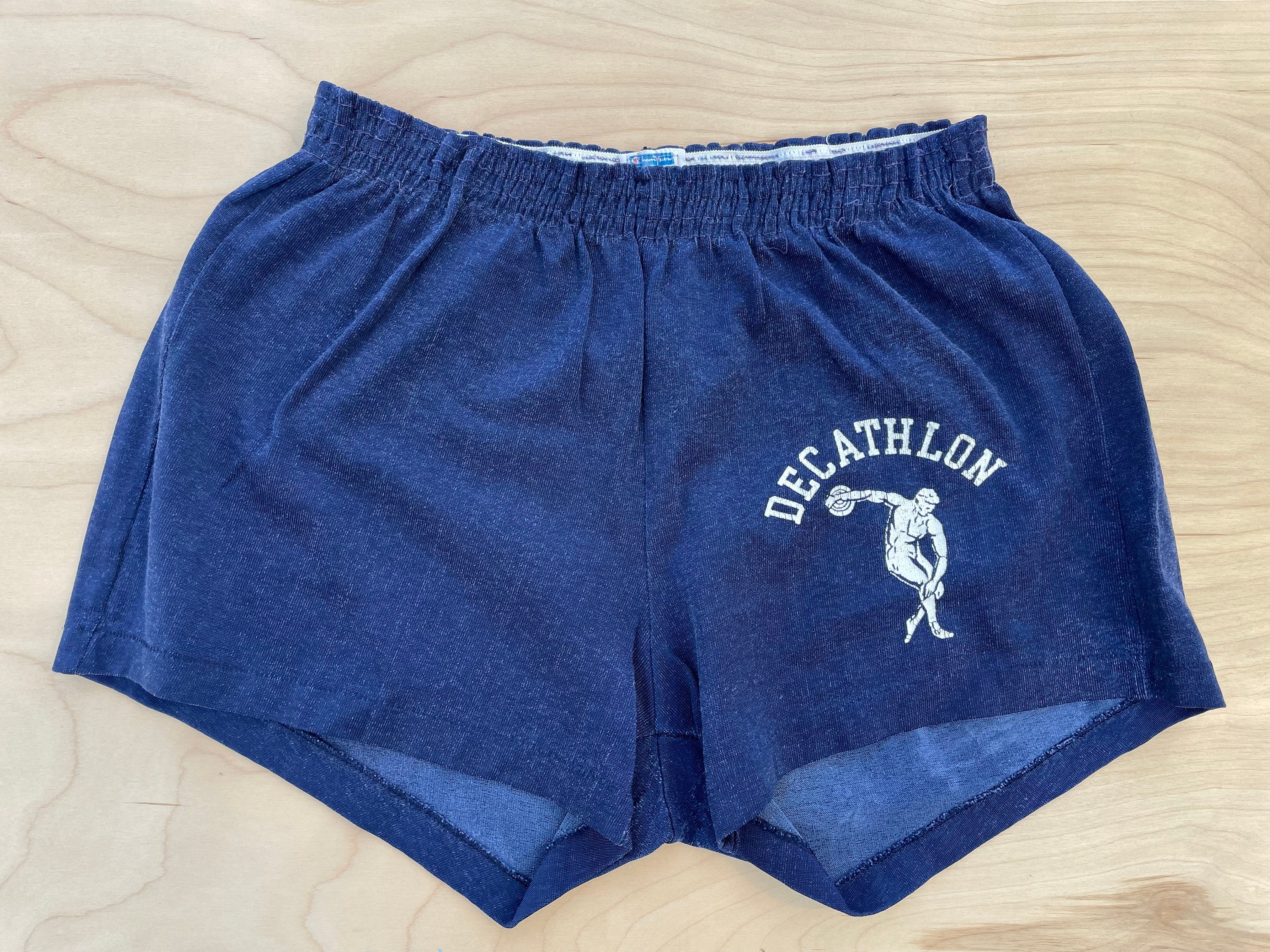 70s blue gym shorts