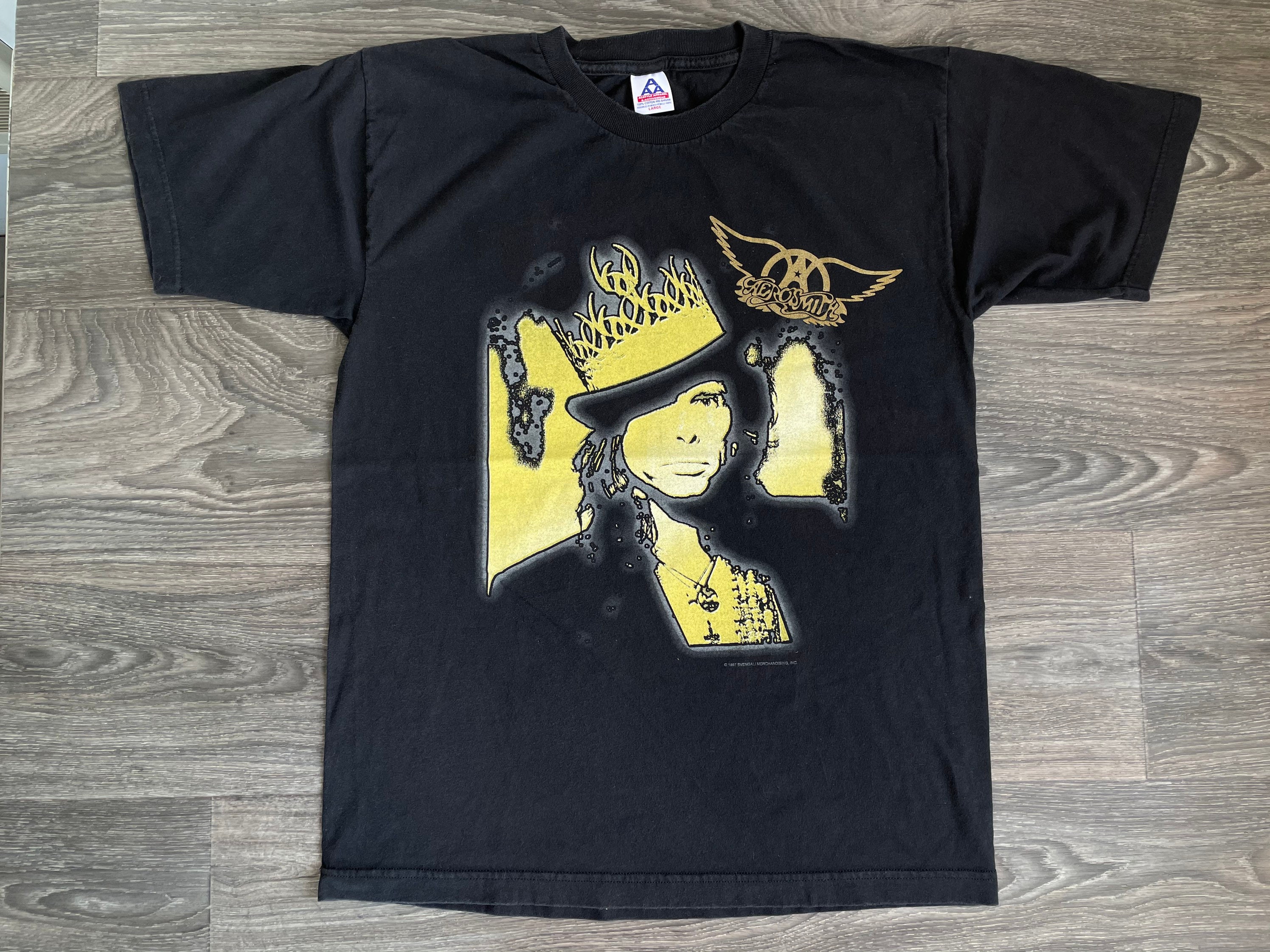 AEROSMITH Shirt Steven Tyler Vintage Original 1997 Nine AEROSMITH Shirt Steven Tyler Vintage Original 1997 Nine