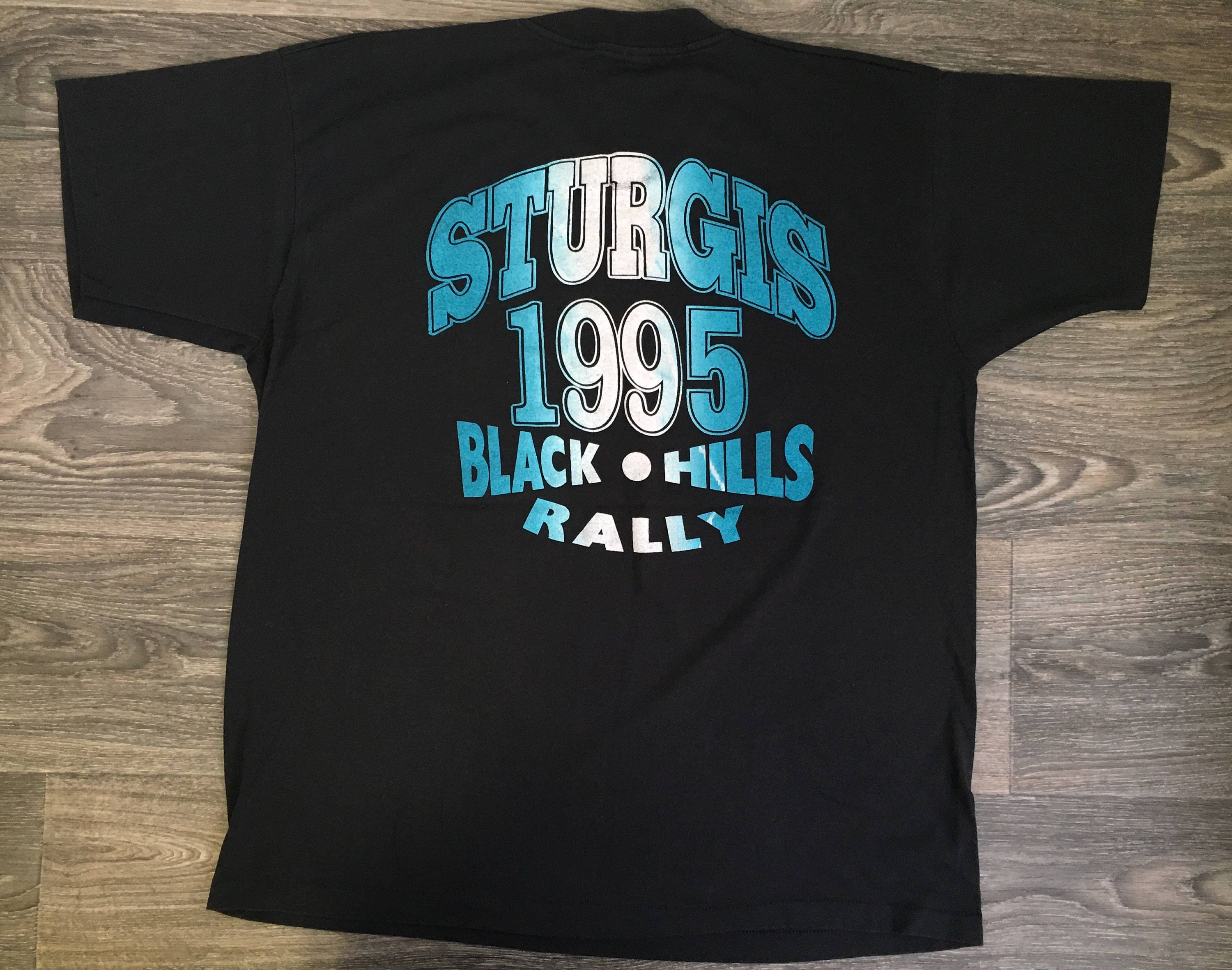 Sturgis Motorcycle Rally Shirt 1995 Vintage Black Hills 90s | Etsy