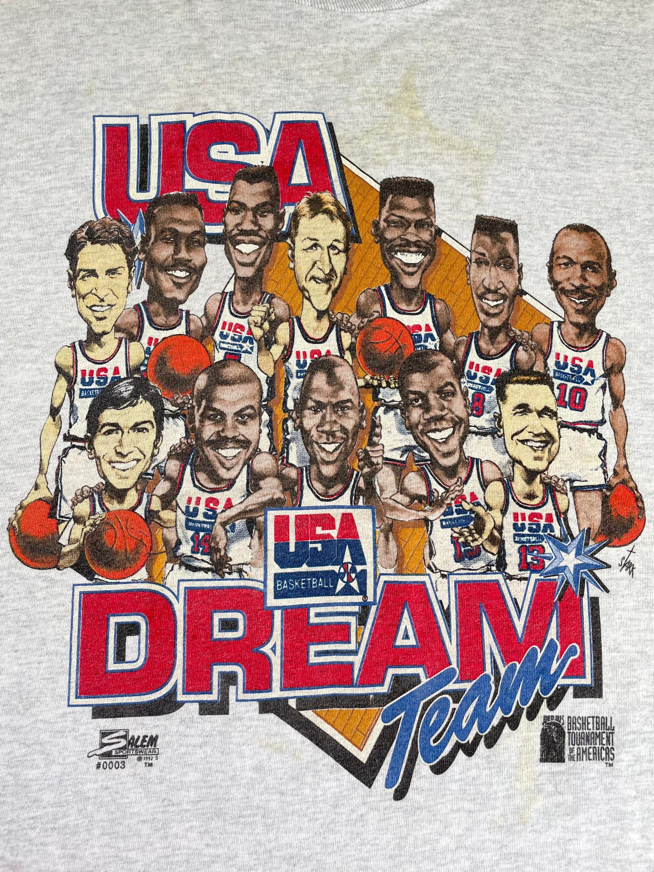 Buy Dream Team Shirt 1992 Vintage Rare 90's Olympic Caricature Online in  India 