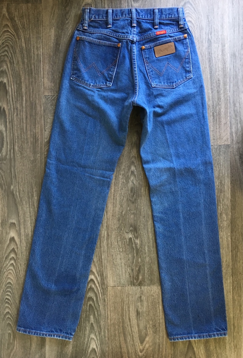Wrangler High Waist DENIM 80s 90s Jeans Vintage Blue Wedgie - Etsy