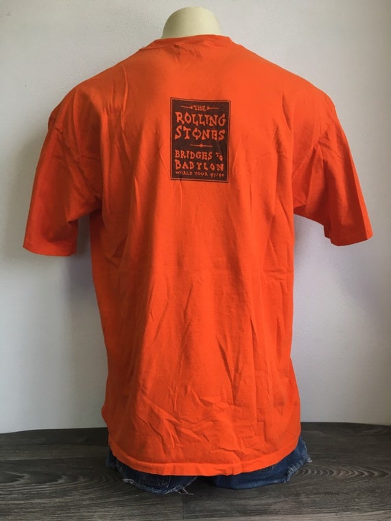 ROLLING STONES Shirt 1997 Vintage Bridges to Babylon World Tour