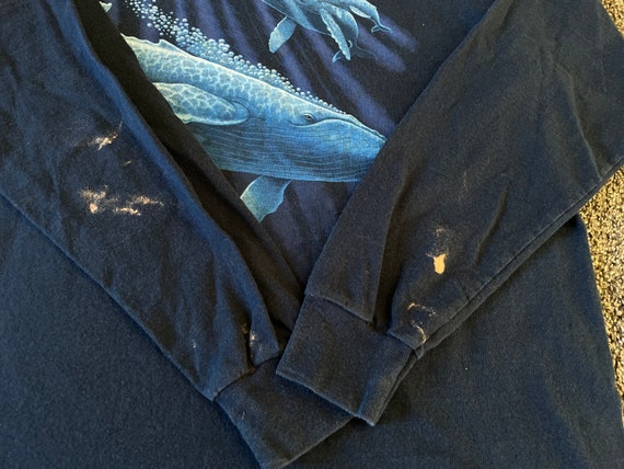 Humback Whale Shirt 90s Vintage Long Sleeve Tshir… - image 6