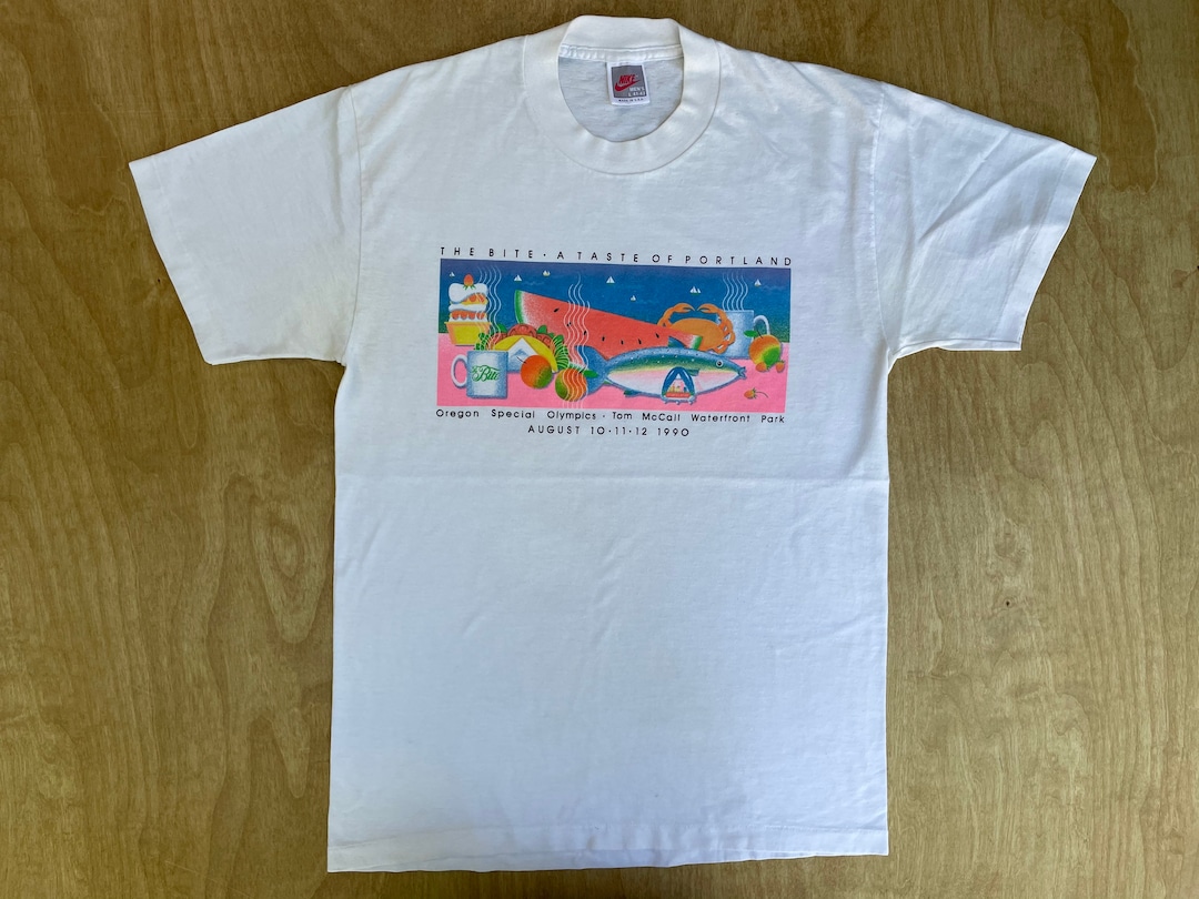 Nike Shirt Vintage 1990 the BITE Taste of Portland Oregon