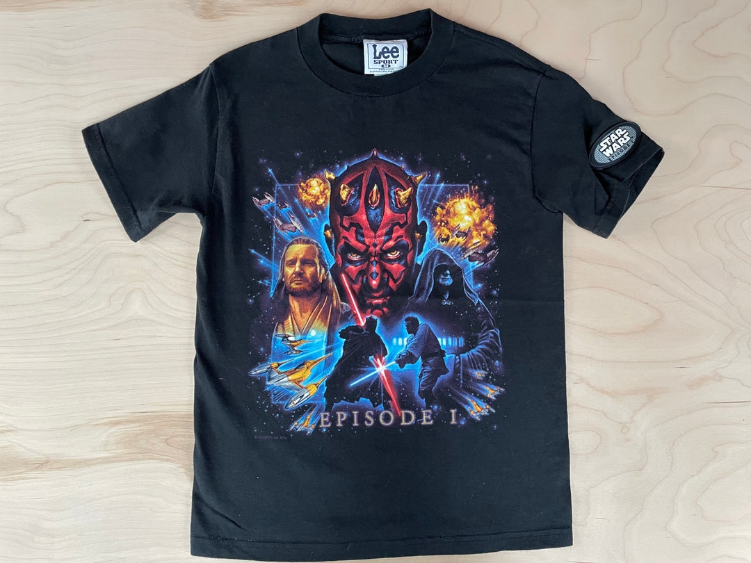 Star Wars Episode 1 Shirt Lee Nutmeg Sith Lord 1999 Movie 90s