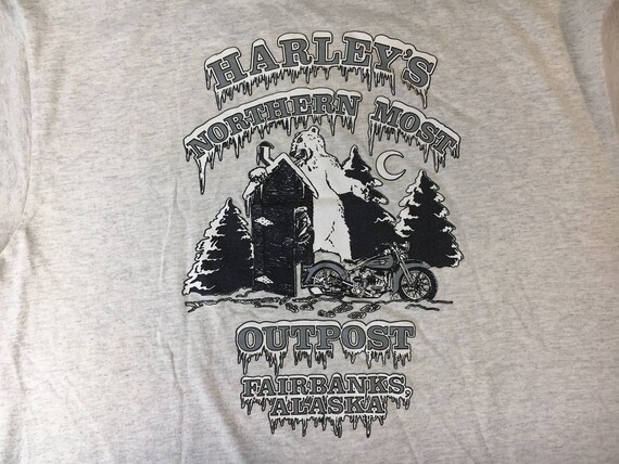 HARLEY DAVIDSON Alaska Shirt 1992 90s Vintage Motorcycle - Etsy