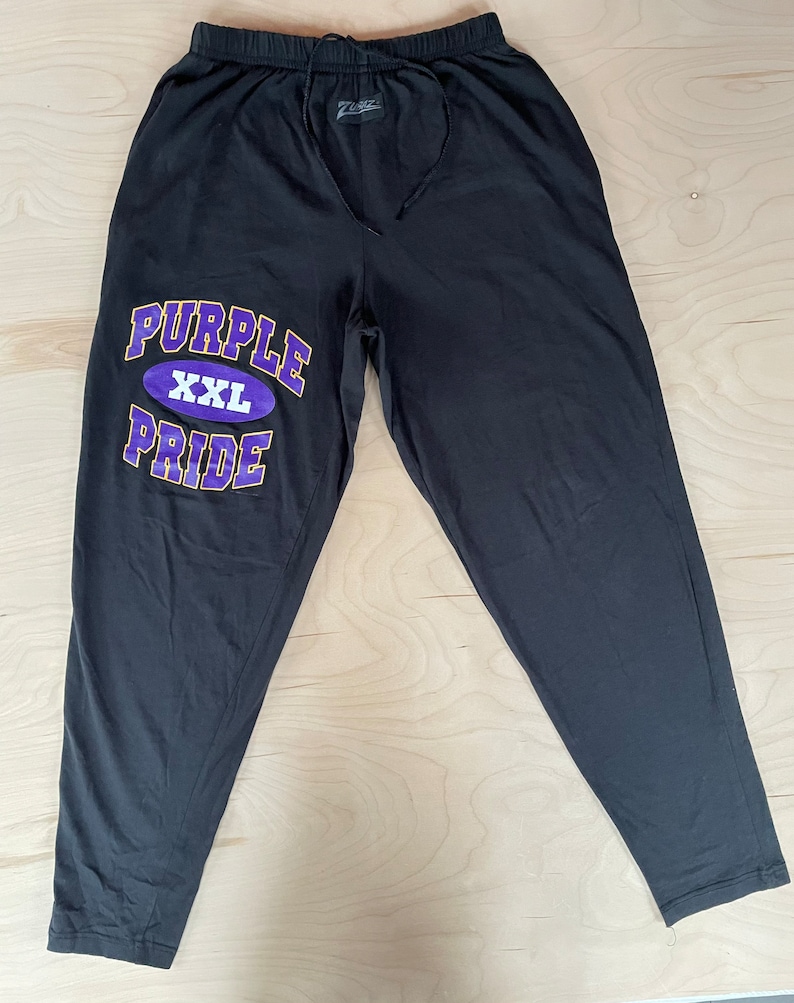 Vikings Zubaz Pants 1998 Vintage Purple Pride XXL Comfy Hammer Etsy