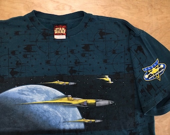 Star Wars Episode 1 Shirt Vintage 1999 Movie 90s Naboo Bravo
