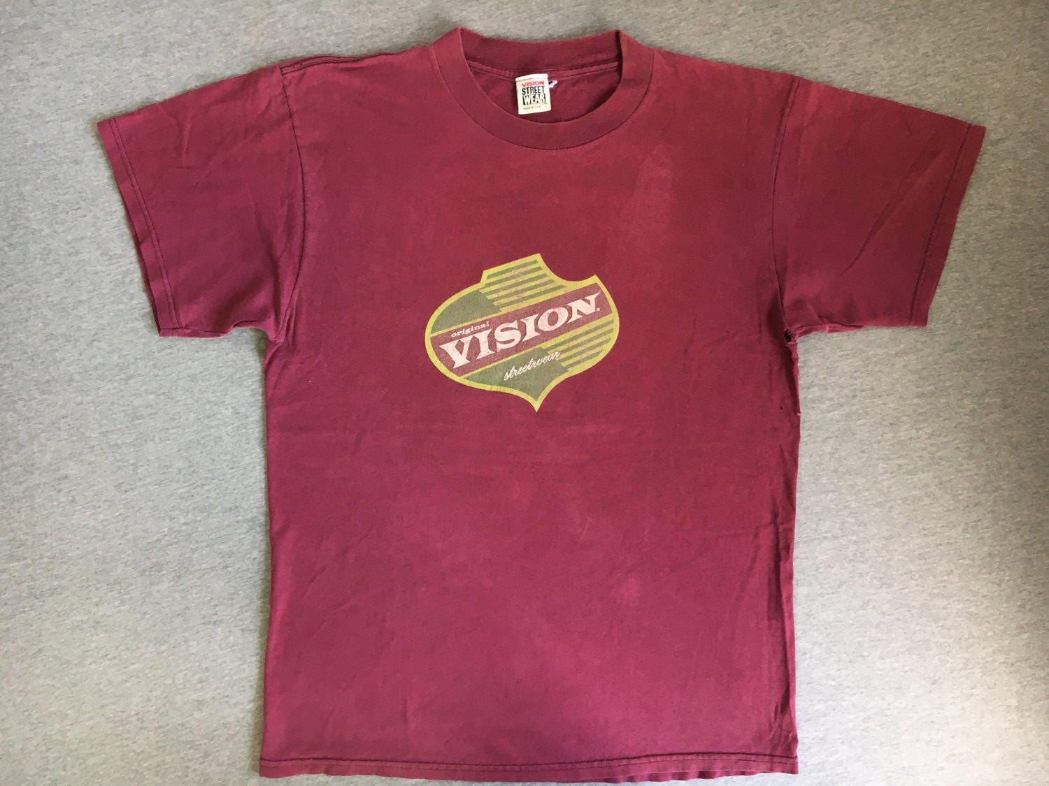 Vintage 1986 / 1987 VISION STREET WEAR Large Black T Shirt