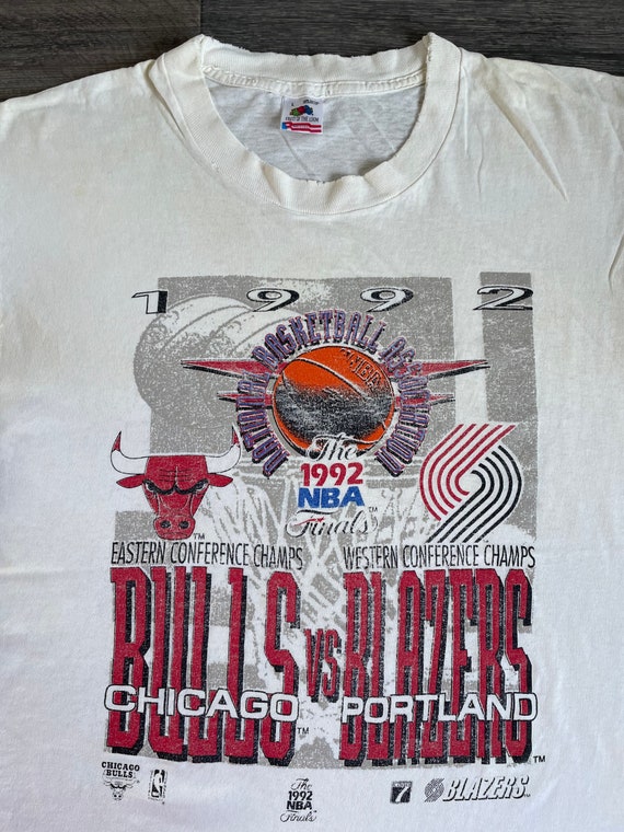 Bull Vs Blazers 1992 Finals Shirt Rip City Vintage Portland