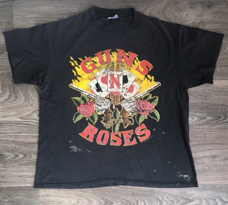 GUNS N ROSES 1991 Tour Shirt Vintage Use Your Illusion 2-sided | Etsy