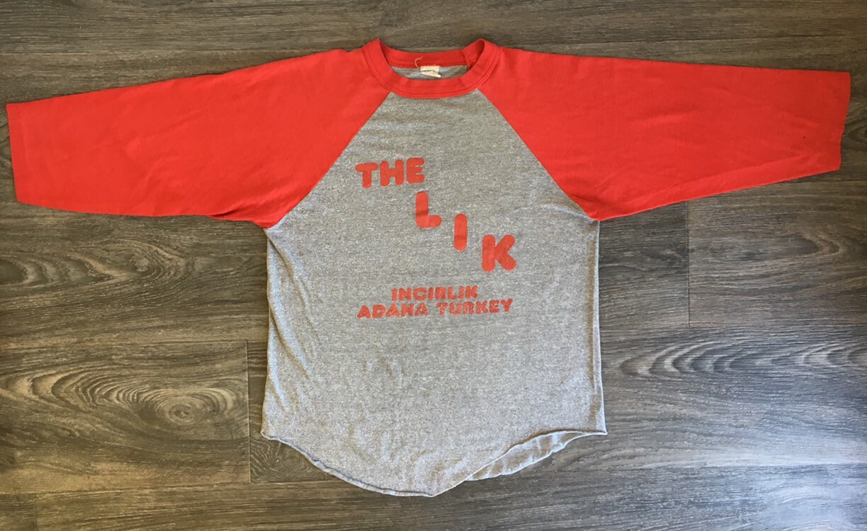 INCIRLIK Air Force Base 70's Jersey Shirt Vintage the LIK US