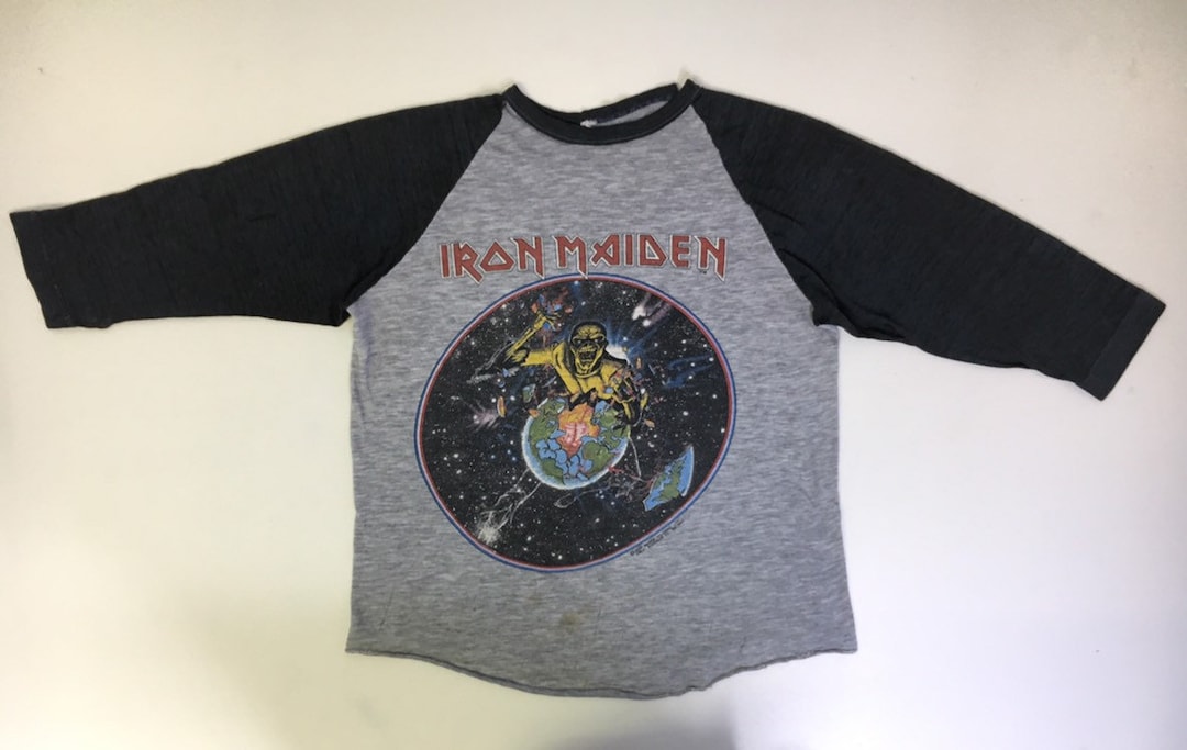 IRON MAIDEN Shirt World Piece Tour 1983 Vintage ORIGINAL 80's