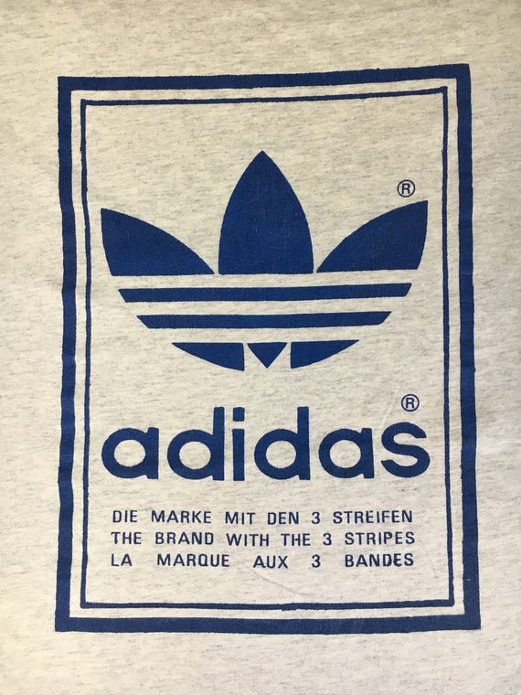 ADIDAS 1994 Shirt Vintage 90s TREFOIL 3 Stripes Backwards ADIDAS 1994 Shirt Vintage 90s TREFOIL 3 Stripes Backwards