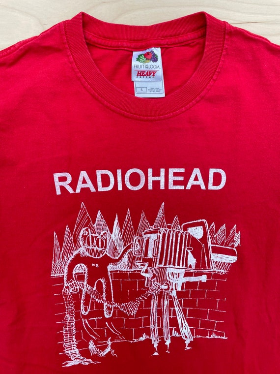 Radiohead Shirt Vintage 90s or Y2K Rare Print W.A.S.T.E. Ok