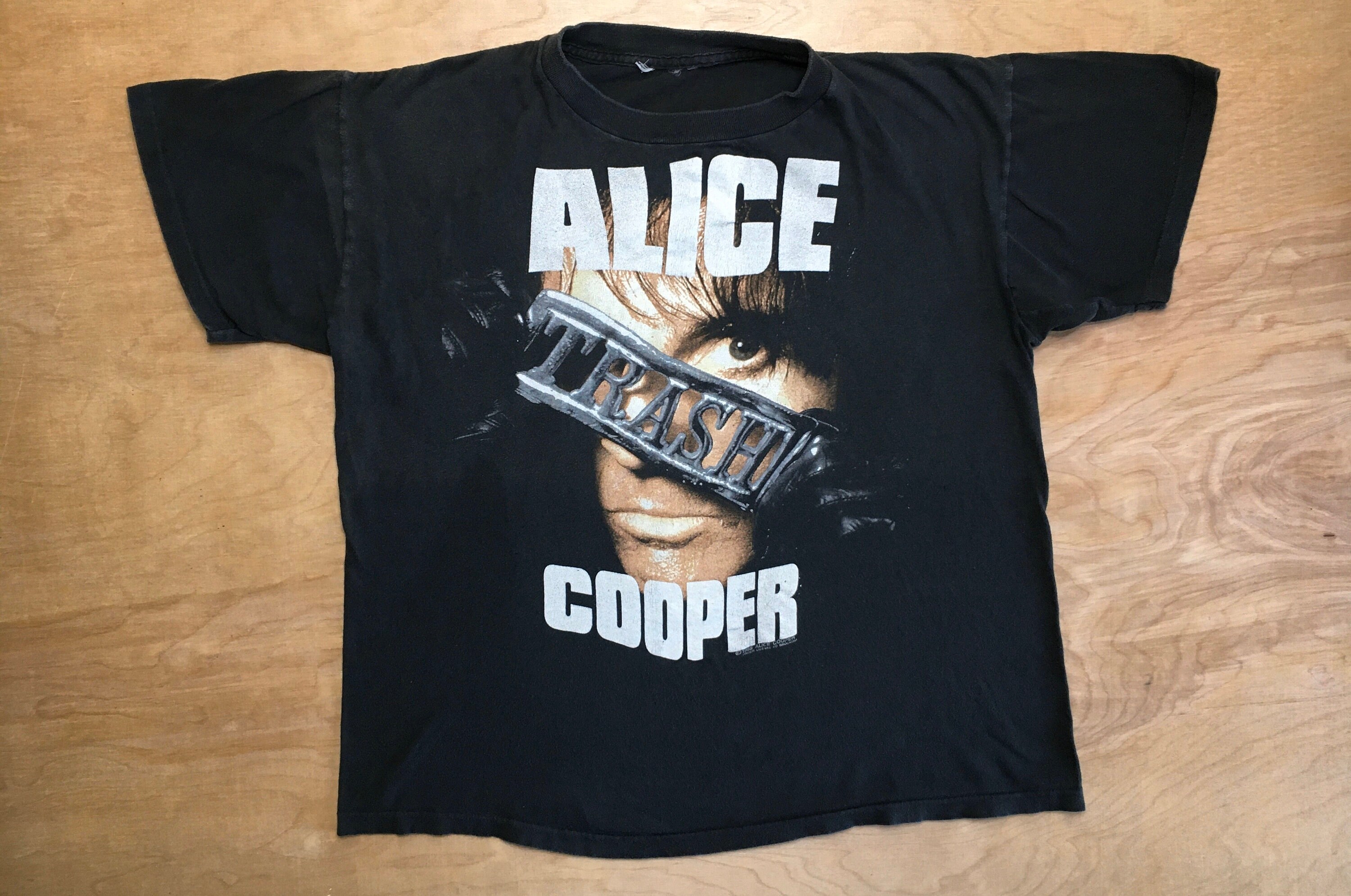 Alice Cooper Shirt Trash America Tour 1989-1990 Tee Poison Song