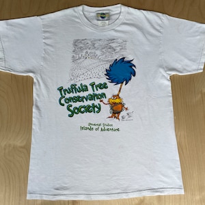 Truffla Tree Conversation Society Shirt Dr. Seuss Landing 90&#39;s Y2K Vintage Universal Studios Islands of Adventure Tee Größe L/XL