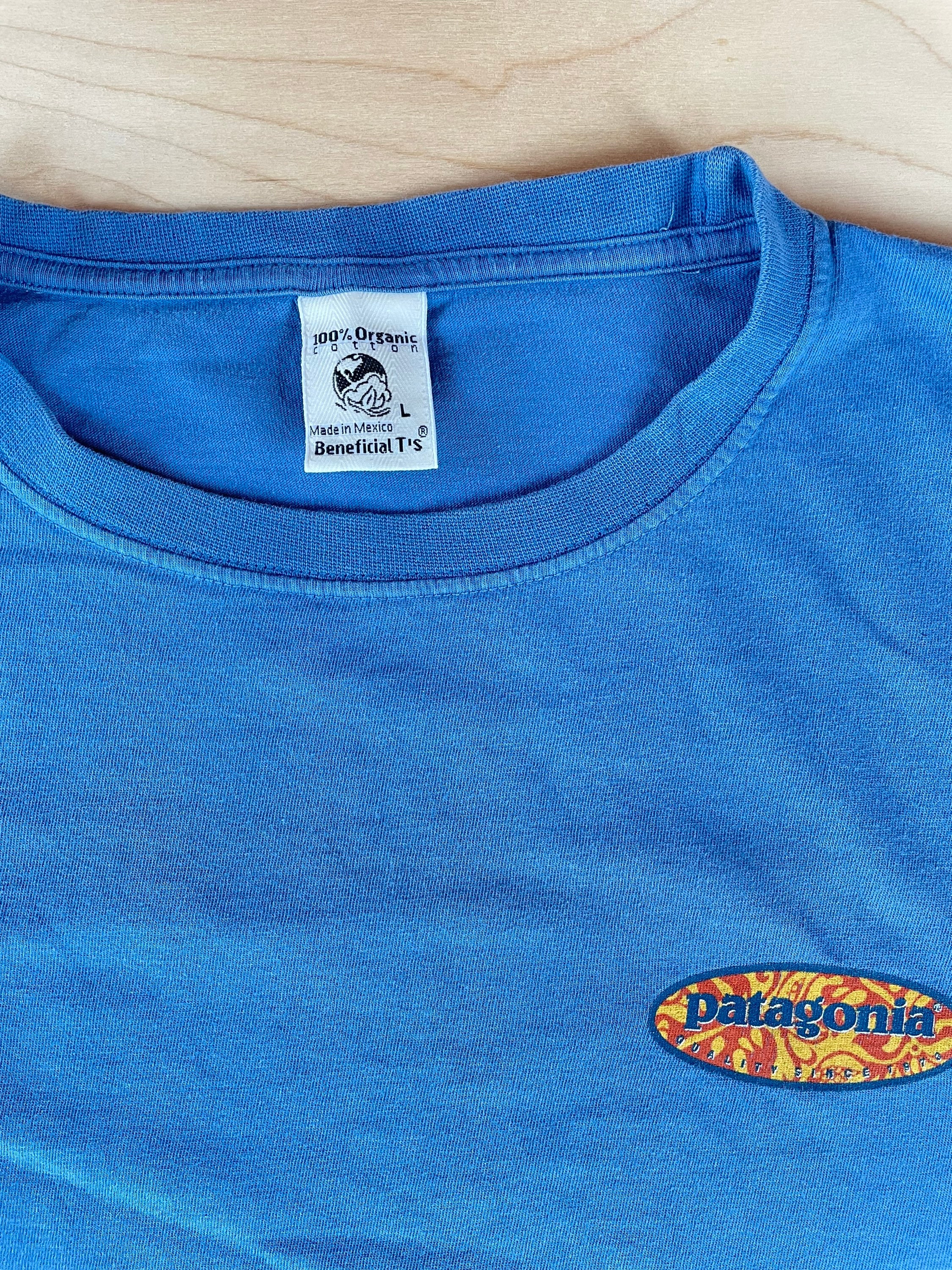 Patagonia Shirt Beneficial T's Vintage 90s Organic Cotton Patagonia Shirt Beneficial T's Vintage 90s Organic Cotton