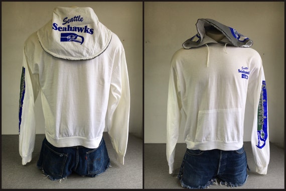 Seattle Seahawks hoodie Shirt 80's Vintage/ Uniqu… - image 5