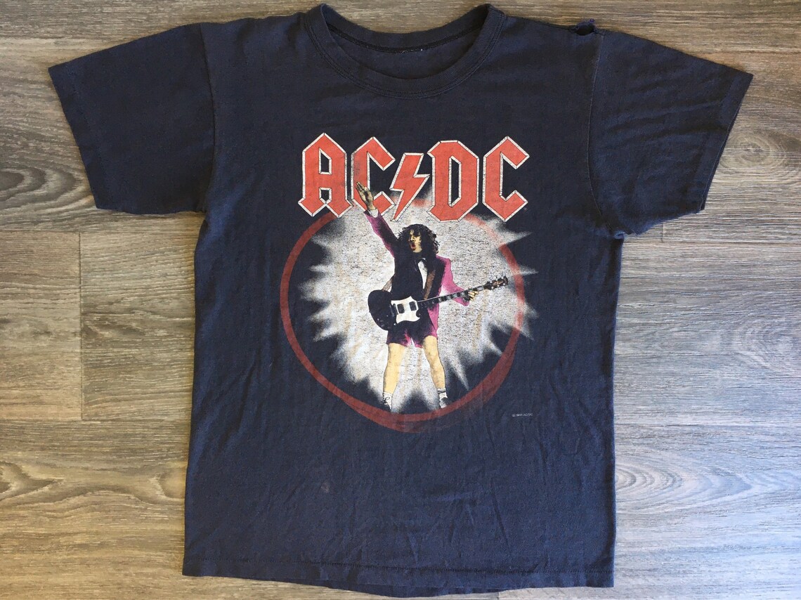 AC/DC Shirt Vintage 1988 80s Blow up Your Video World Tour - Etsy