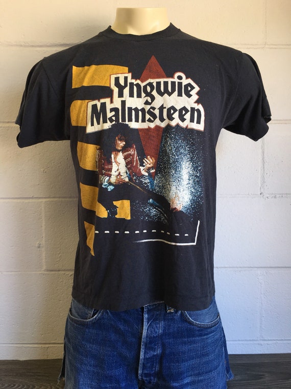 YNGWIE MALMSTEEN Tshirt 1990 Vintage Eclipse Tour… - image 1