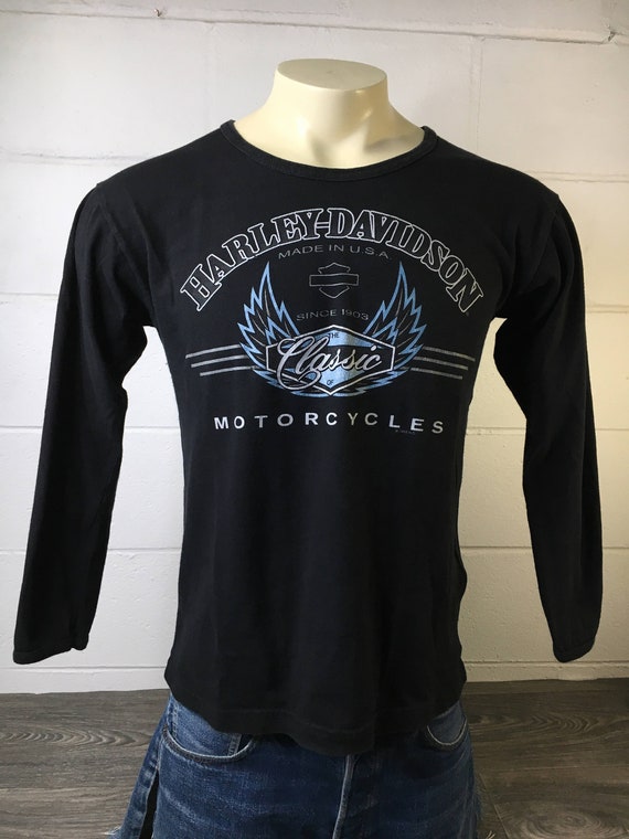 HARLEY DAVIDSON American Mc Classics Long Sleeve Shirt 1992 90s