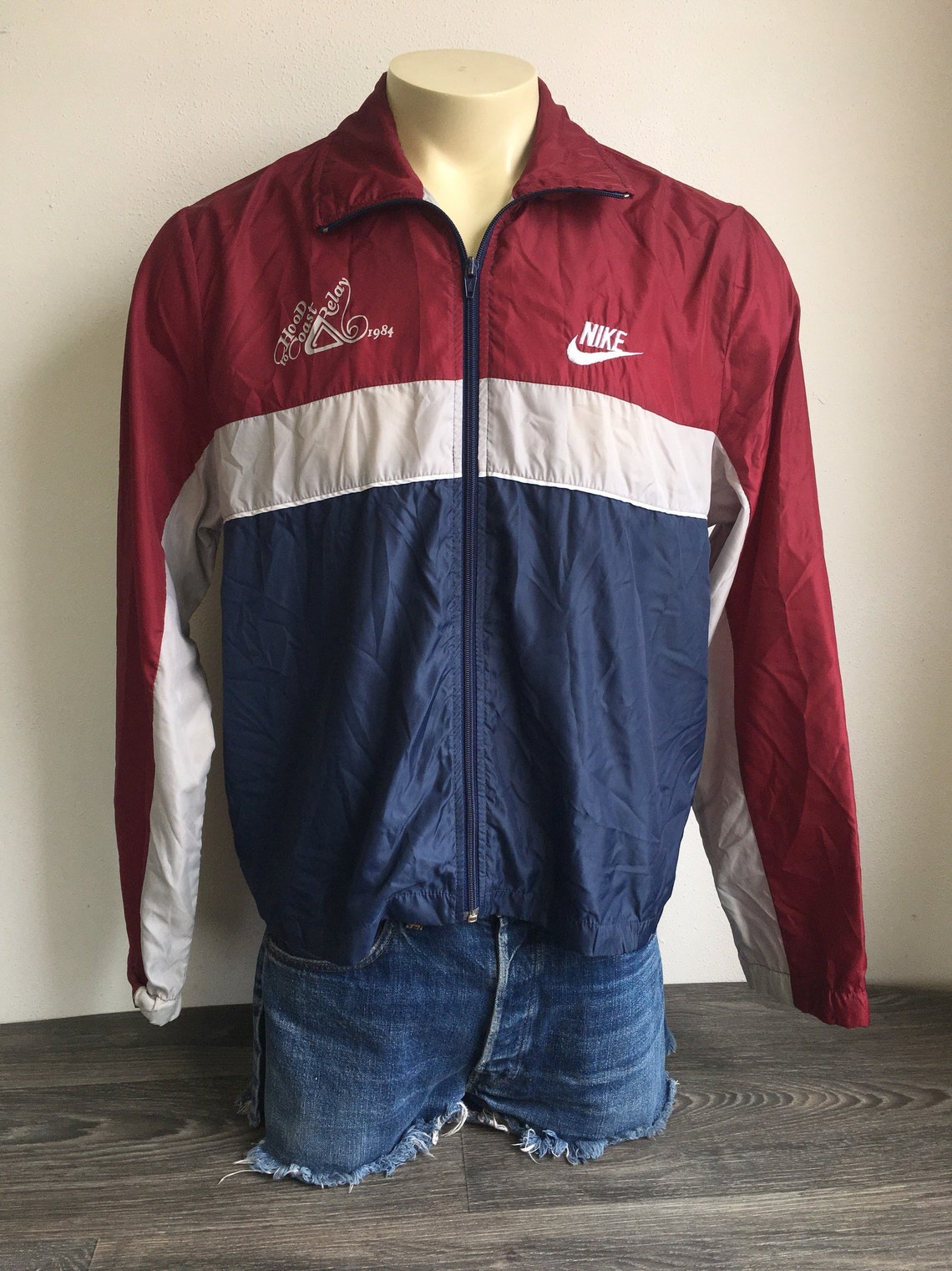 Vintage NIKE WINDBREAKER Jacket 1984 / Hood to Coast Relay - Etsy